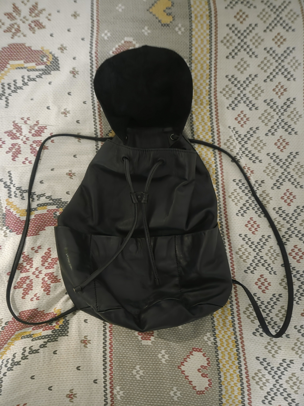 COS Unstructured Leather Backpack - Picture 5 of 7